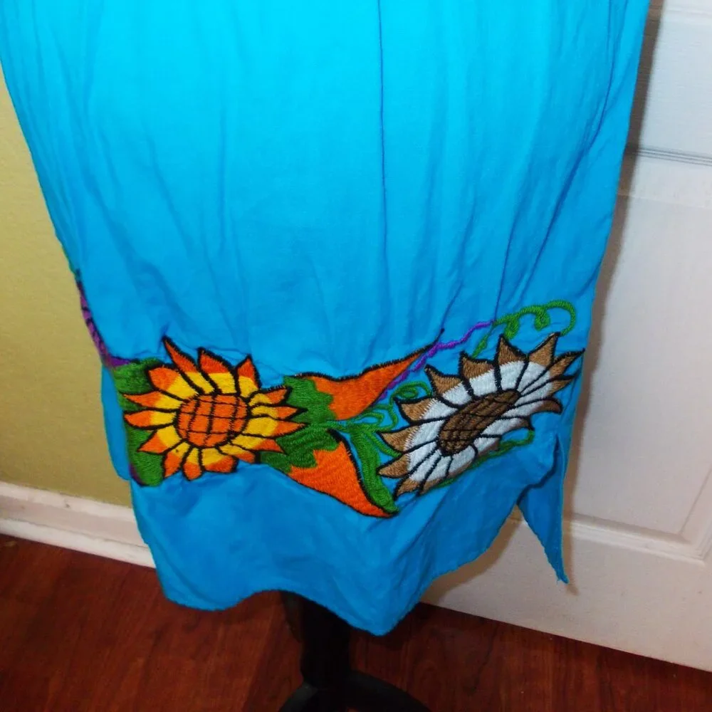 Embroidered Mexican Dress - Picture 3 of 5